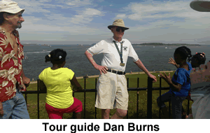 Tour guide Dan Burns