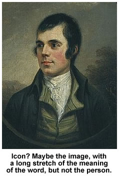 Robert Burns, not an icon