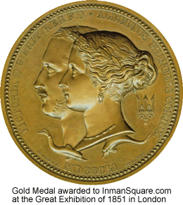 Gold Medal awarded by Prince Albert